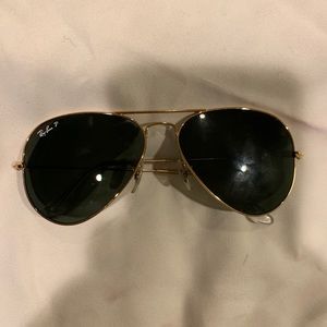 Black Polarized Aviator Ray Bans